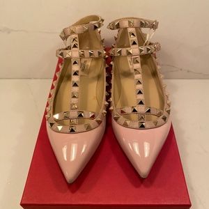 💖✨Valentino Garavani Rockstud Caged Ballet Flat